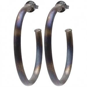 NEW SHEILA FAJL women's everyone's favorite burnished large hoops in burnished g